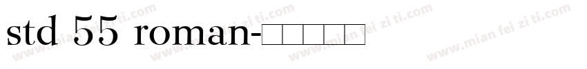 std 55 roman字体转换